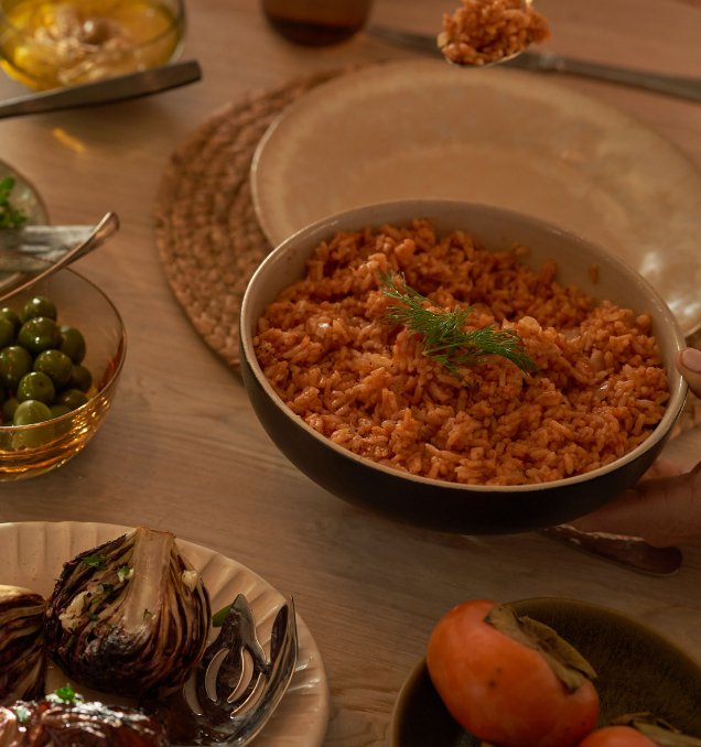 Tomato Rice (Domatesli Pilav) - Heraclea Food Co