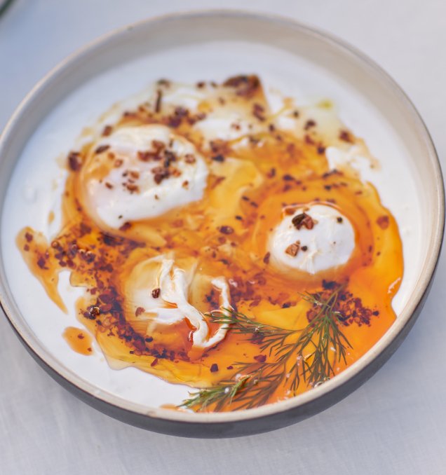 Poached Eggs and Yogurt (Cilbir) - Heraclea Food Co