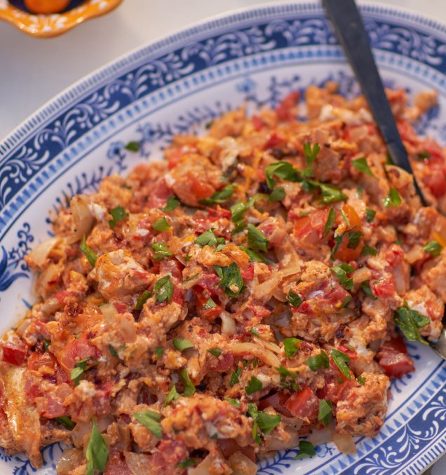Scrambled Eggs with Vegetables (Menemen) - Heraclea Food Co