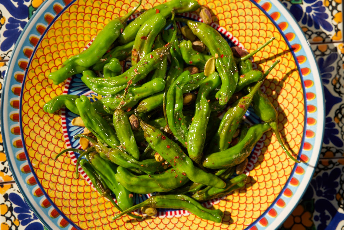 Blistered Shishito Peppers in Za’atar