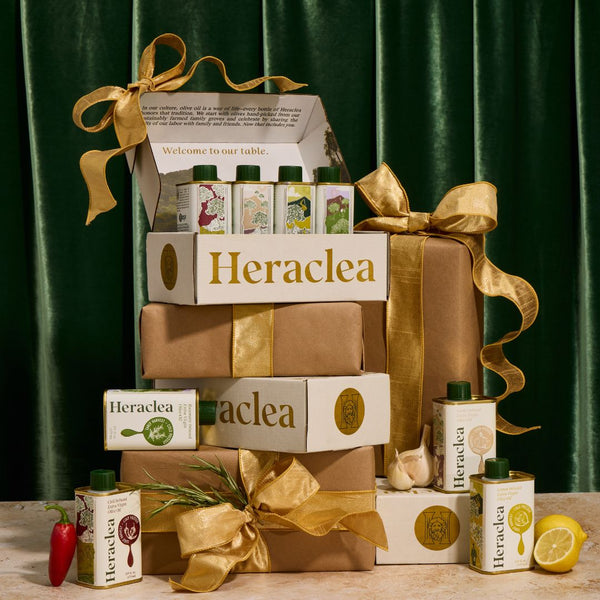 Aegean Flavors Gift Box — 4 Infused EVOOs – Heraclea Food Co